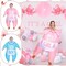 2 Pcs Inflatable Baby Costume for Adults Blow up Gender Reveal Baby Costume Suit for shower party